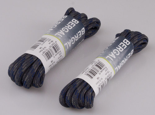 LACETS RONDS CHAUSSURES DE MONTAGNE fibre synthétique gris-bleu 180 cm