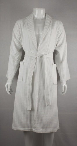 Excellence MODELL 901-007 peignoir shawl collar blanc
