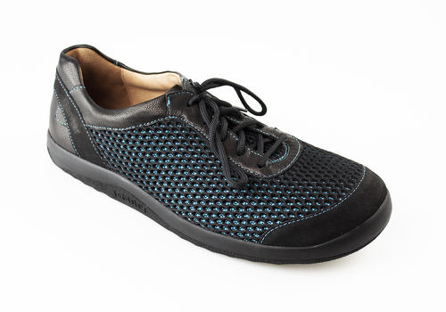Ganter 201256-3601 BAREFOOT chaussures à lacets turquoises-noires