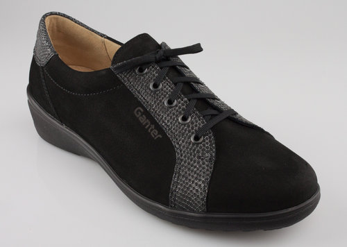 Ganter Sensitiv 208832-0100 HELGA chaussures noires à lacets