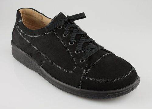 Ganter Sensitiv 256722-0100 KURT chaussures noires à lacets