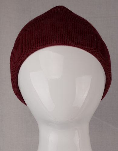 Ganterie 15184-101 MERINO bonnet en laine pour enfants cerise