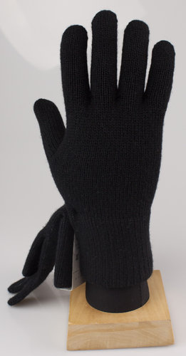 Ganterie 2175-403 MERINO gants tricotés pour dames noires