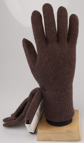 Ganterie 3004-421 MERINO gants tricotés pour hommes brun foncé