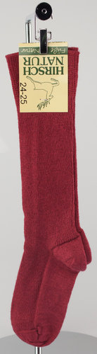 Hirsch Natur 820-04 MI-BAS laine/cotton rouge