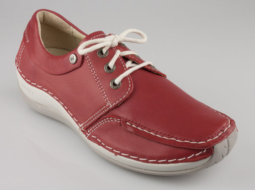 Wolky 4800-257 CORAL chaussures rouges à lacets
