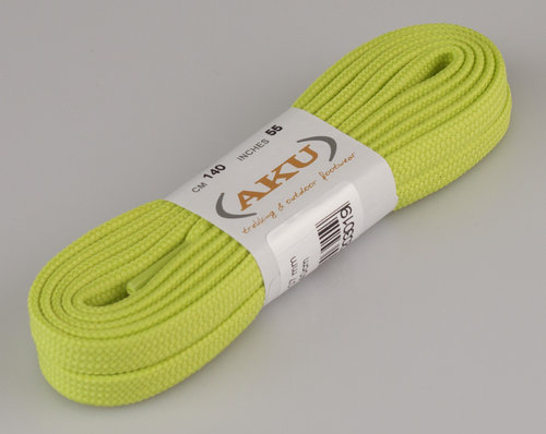 LACETS PLATS 07 mm fibre synthétique citron vert 140cm