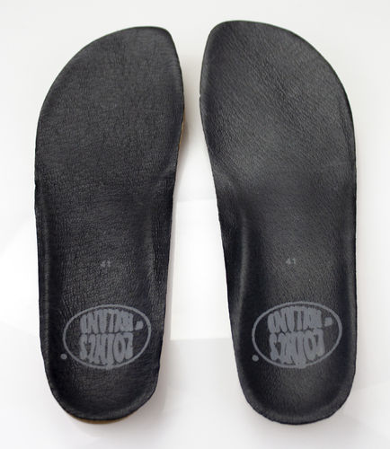 Loints Fußbett Kork/Leder NATURAL schwarz