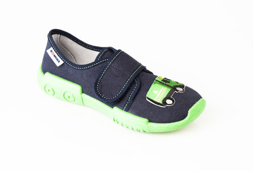 Romika 13802-260531 POLDI 02 chaussures velcro en tissu océan-combi