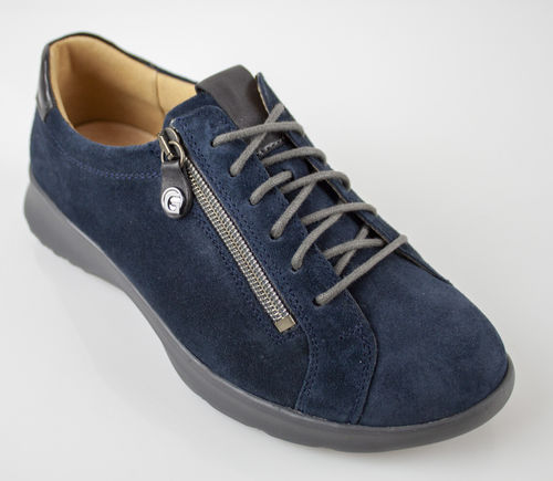 Ganter Sensitiv 207922-3200 INA I chaussures à lacets/Zipp softnubuck bleu foncé