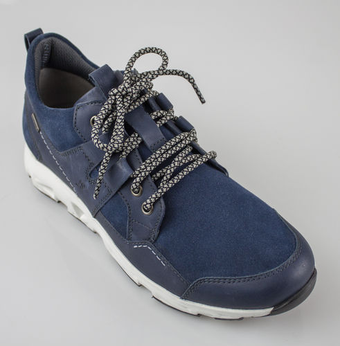 Josef Seibel 37650-505 NOAH 50 WP chaussures à lacets velours brillant combi bleu foncé