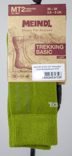 Meindl 9631-90 MT2 LADY Trekking Basic Socken Mischgewebe gruen
