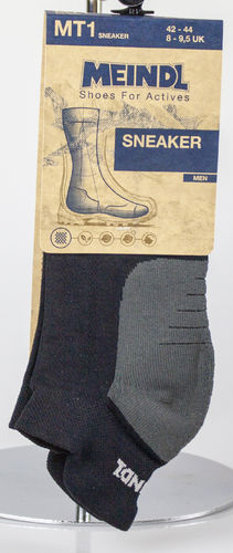 Meindl 9647-31 MT1 MEN Sneaker Socken Mischgewebe anthrazit