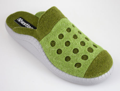 Westland 15464-54681 MONACO 64 slippers felt moss combination