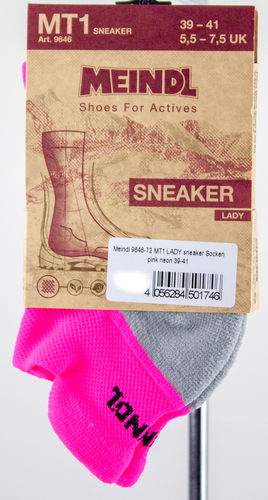 Meindl 9646-72 MT1 LADY sneaker socks  pink neon