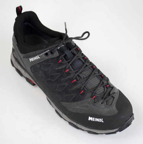 Meindl 3966-31 LITE TRAIL GTX laced up shoes WP velour leather anthra-red