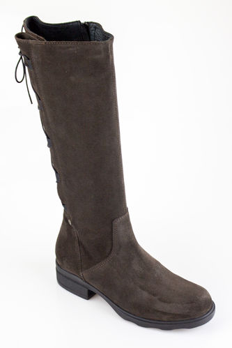 Wolky 0263345 LONGVIEW boots-Zipp Suede dark-brown