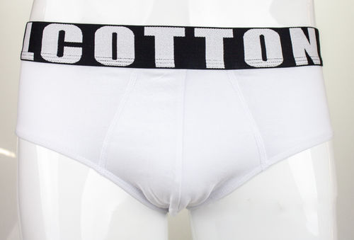 Zahret Alcotton 106B00 mens stretch slip 95% cotton, 5% lycra white