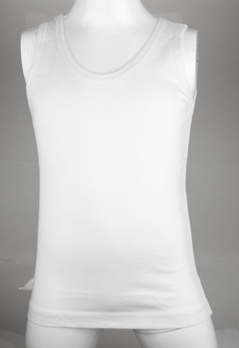 Zahret Alcotton 200300 maillot de corps muscle garçon jersey simple 100% coton blanc