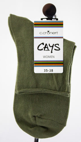Cays 15330-2164 FINE COTTON UNI  chaussettes à manche courte coton boue