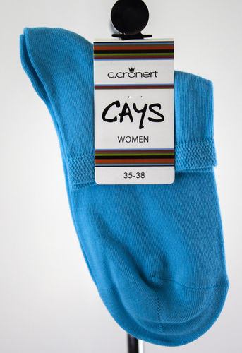Cays 14330-1745 UNI chaussettes sneaker coton turquoise