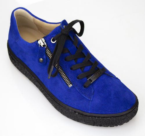 Hartjes 162.1401/30 64/00 PHIL H chaussures à lacets/Zipp Velour bleu royal