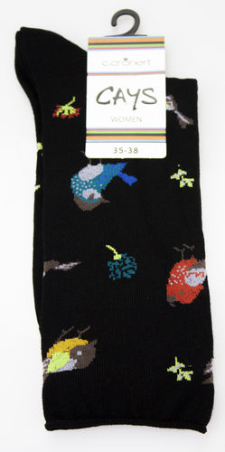 Crönert 18248-2600 BIRDIE chaussettes longues coton noir