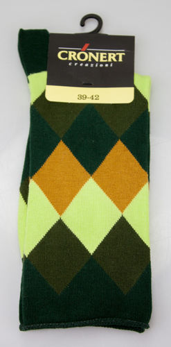 Crönert 27204-2159 ROMBEN men socks cotton dark green