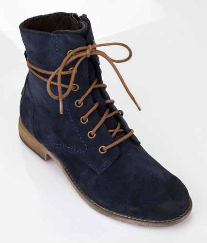 Josef Seibel 99670-530 SIENNA 70 laced up boots/Zipp Shiny Velour WF ocean