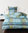 Janine 65122-02 DAVOS set parure de lit Feinbiber bleupierre vert bordeaux 135/200