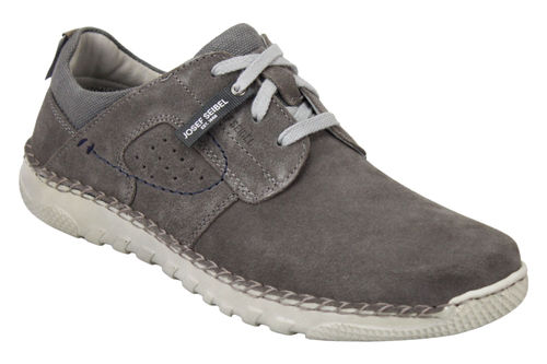 Josef Seibel 42704-710 WILSON 04 lace-up shoes velour/combi grey