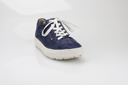 Hartjes 162.1401/30 48/00 PHIL H chaussures à lacets/zip/Zipp Nubuk/Velour bleu acier